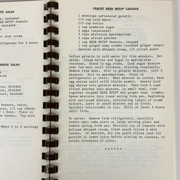 Beer Nuts Recipe Book Cookbook for Flavored Peanuts 1986 Spiral Bound - Picture 4 of 9